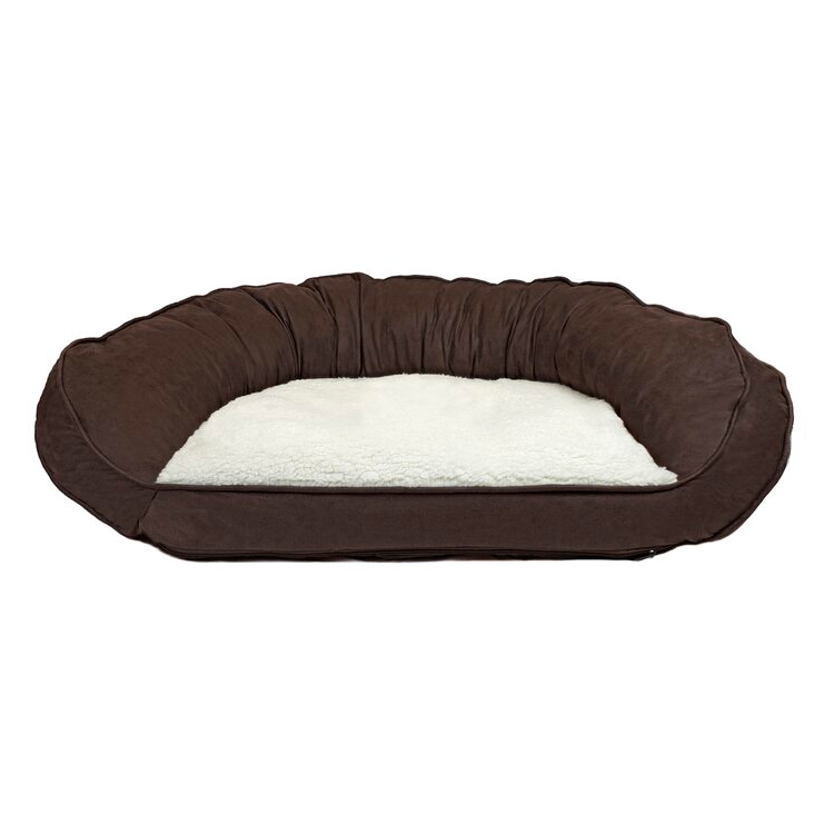 Princess Large Big Modern Pet Luxury Portable Raised Cover Velvet Dog Bed