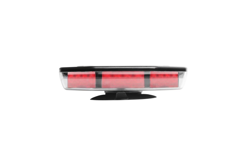 TOPTREE Mini barre lumineuse d'avertissement LED rouge bleu, Flash stroboscopique d'avertissement de v&eacute;hicule d'urgence