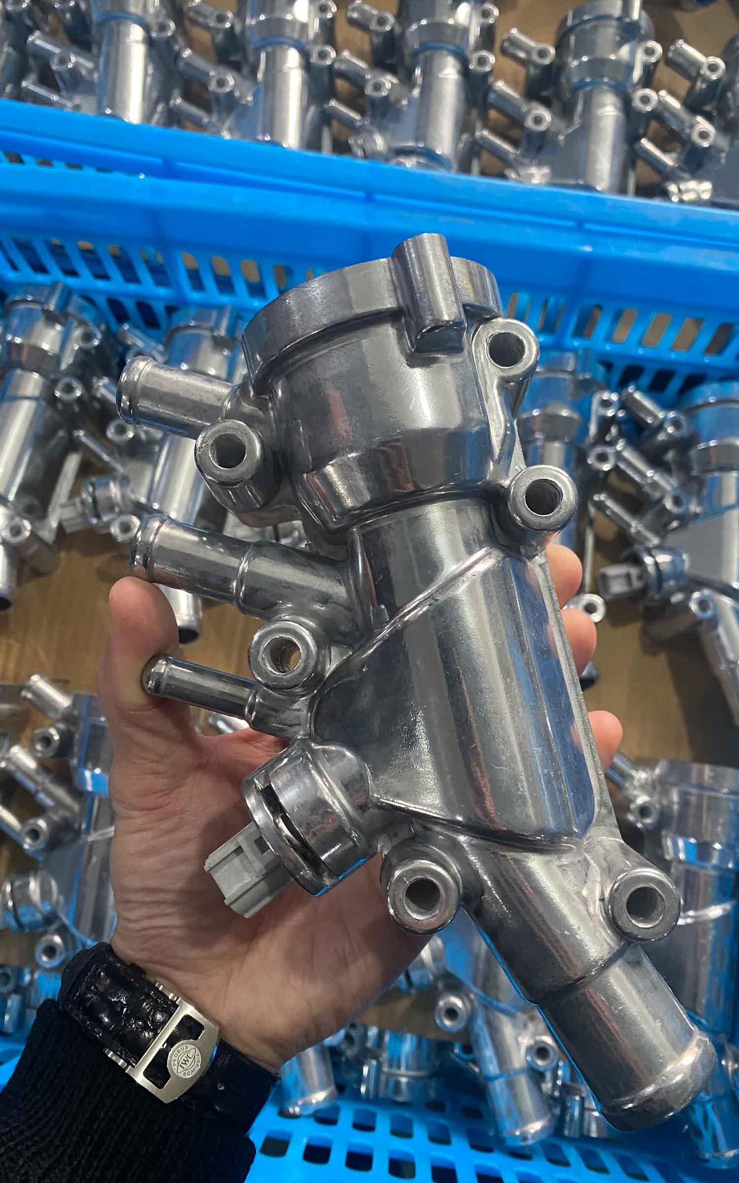 Dettagli costruttivi del termostato automobilistico di alta qualit&agrave;