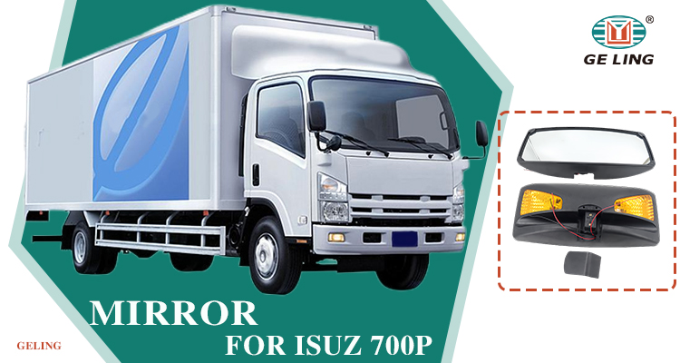 Specchio con Lampada Per Isuzu 700p