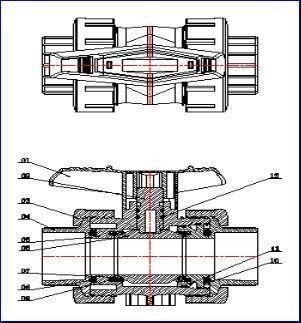 PVC Socket True Union Ball Valve til vandforsyning 2