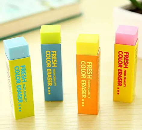 Source and application principle of stationery eraser
