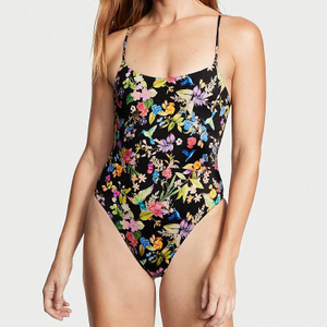 Costume de bain &agrave; imprim&eacute; tropical