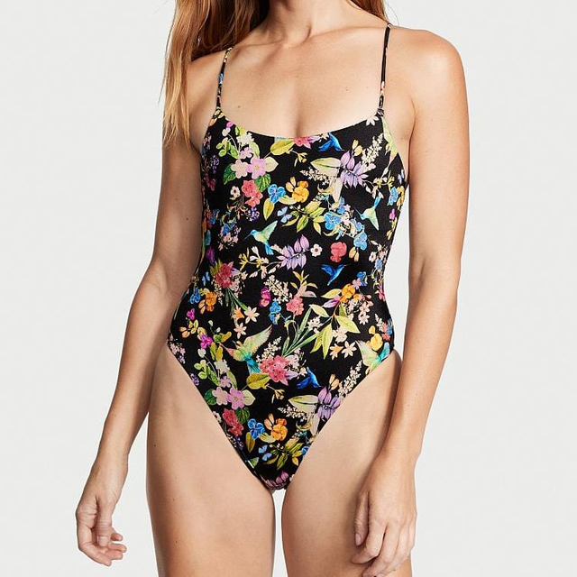 Costume de bain &agrave; imprim&eacute; tropical