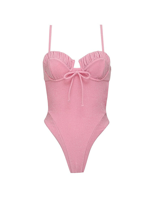 Rožinis Sweet Bow maudymosi kostiumėlis