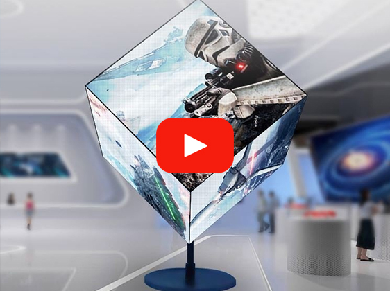 شاشة LED مكعبة