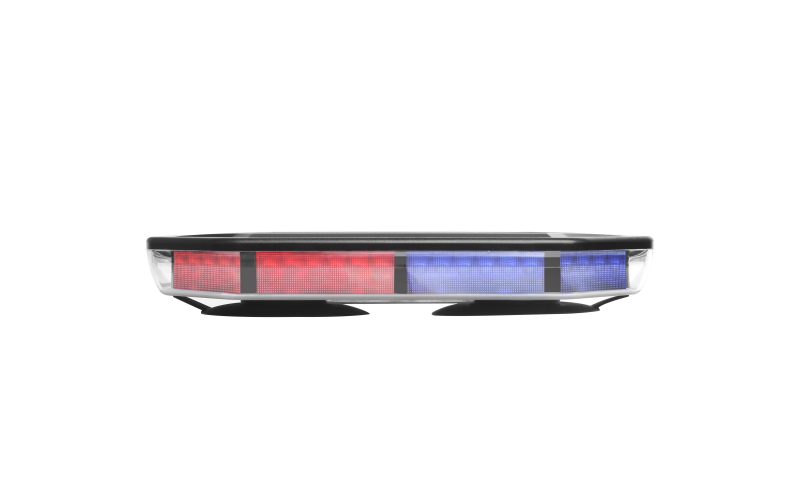TOPTREE Mini barre lumineuse d'avertissement LED rouge bleu, Flash stroboscopique d'avertissement de v&eacute;hicule d'urgence