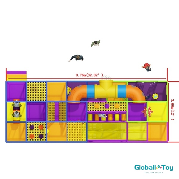 Soft-play-plimbing-net-obstacle-course-dengan-tunnel