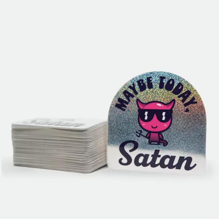 stiker huruf berkilau