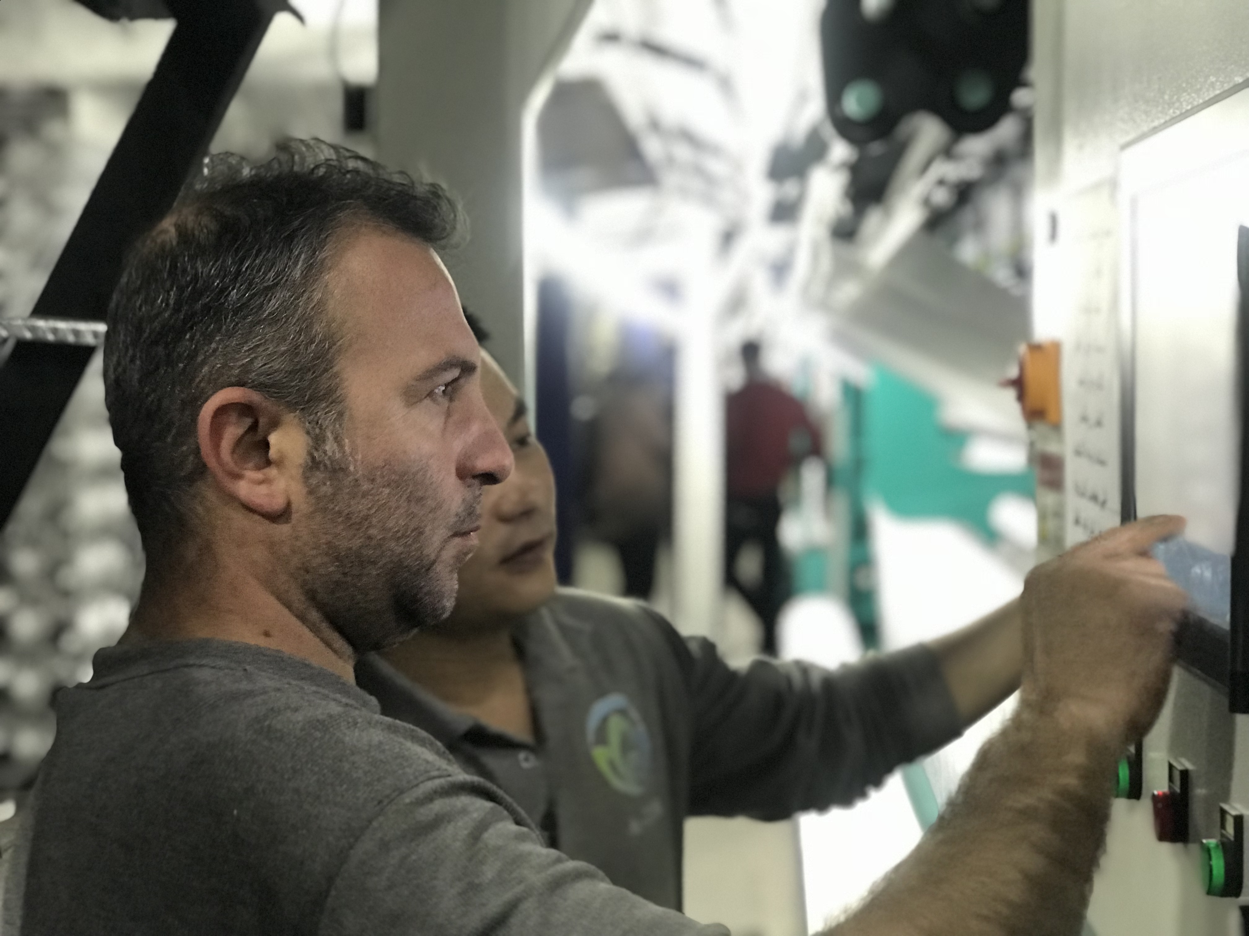 Training für Warp -Strickmaschine