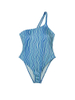 Costum de baie cu dungi Blue Wave