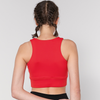 Solid Tone Racerback Sports BH Red