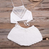 ชุดว่ายน้ำ Tank Top ลายดอกไม้ Tankini