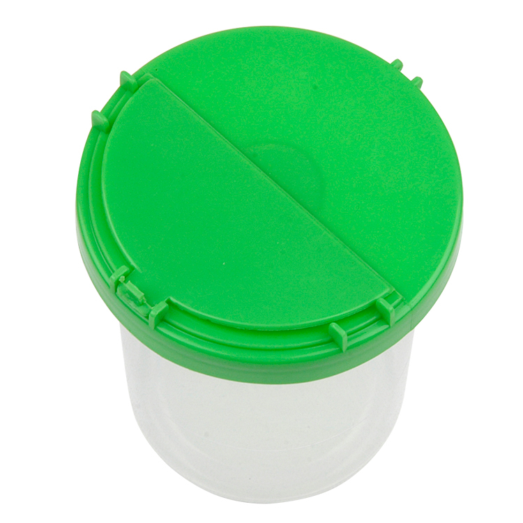 Plastic Cup Brush Washer And Cleaner with Flip Lid Dia.8cm X Height 9cm 