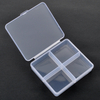4 Grid Plastic Organizer Box Large 7.3x6.3x1.6cm
