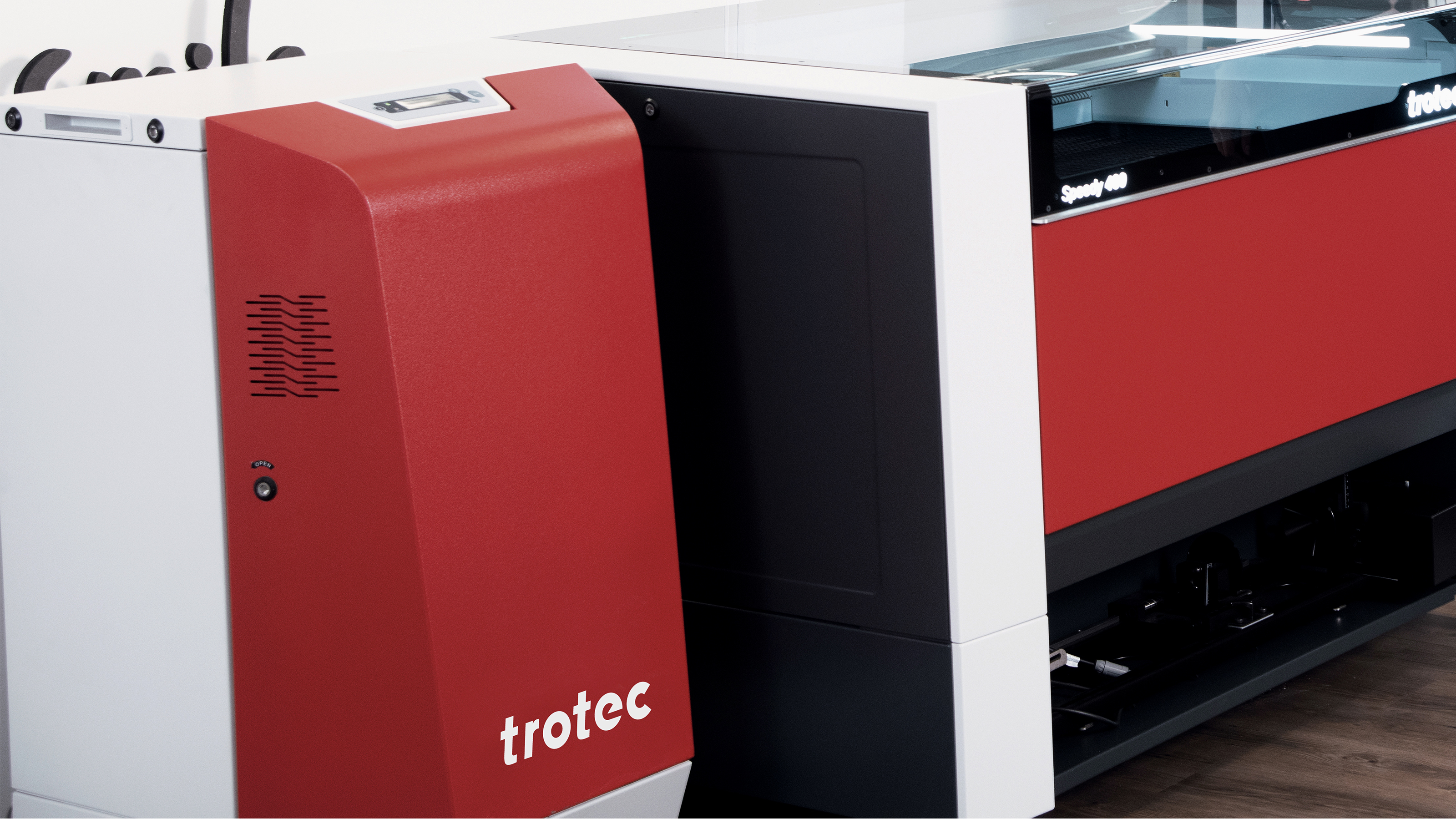 Machine de d&eacute;coupe laser Trotec Laser (Autriche)