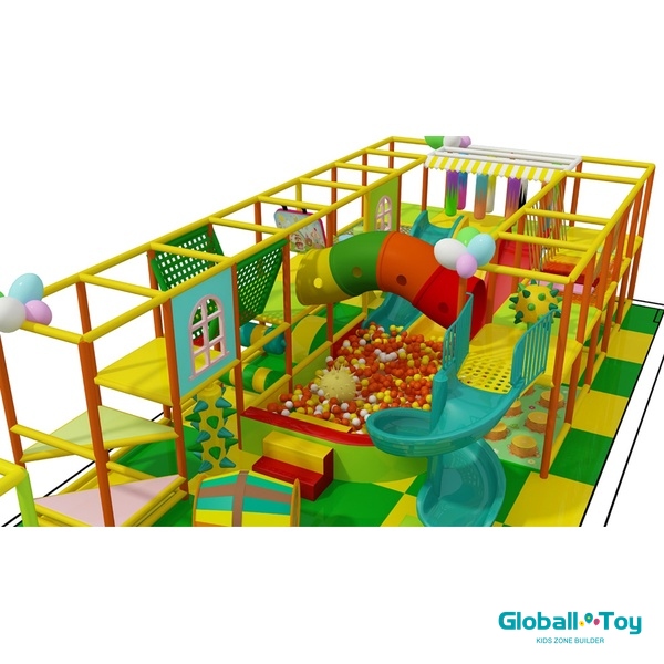 Kids-Soft-Playground-Equipment-Spiral-Slide-Ball-Pit