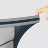 Atmungsaktive, gesplei&szlig;te, zweifarbige Herren-Boxershorts aus Baumwolle