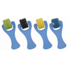 4pcs Plastic Handle Foam Roller Set 25mm Net Material