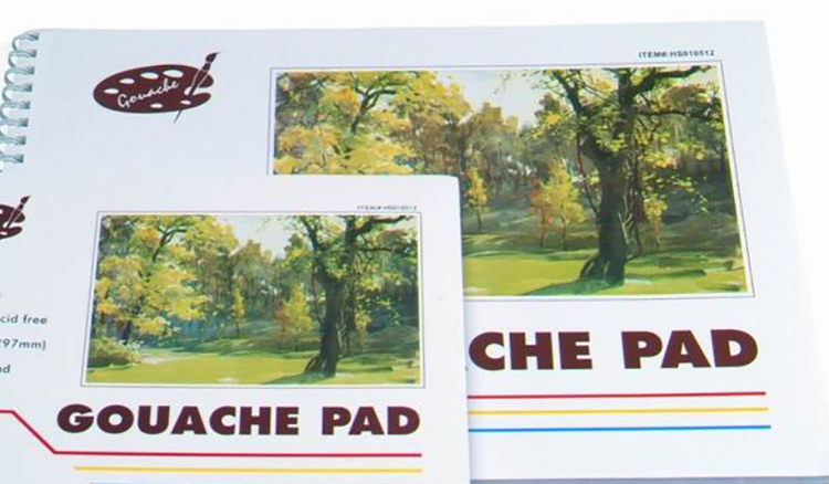Drawing Pad 160gsm 32 Sheets Wire Bound Colored Cover A3 A4 A5
