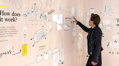 Interactive Touch Wall installation