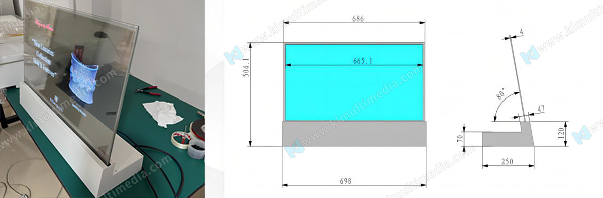 شاشة شفافة لسطح المكتب بلا حدود