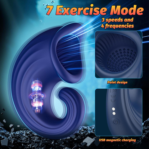 Envolt&oacute;rio de contas de silicone de 360 ​​graus com vibra&ccedil;&atilde;o de 10 toques