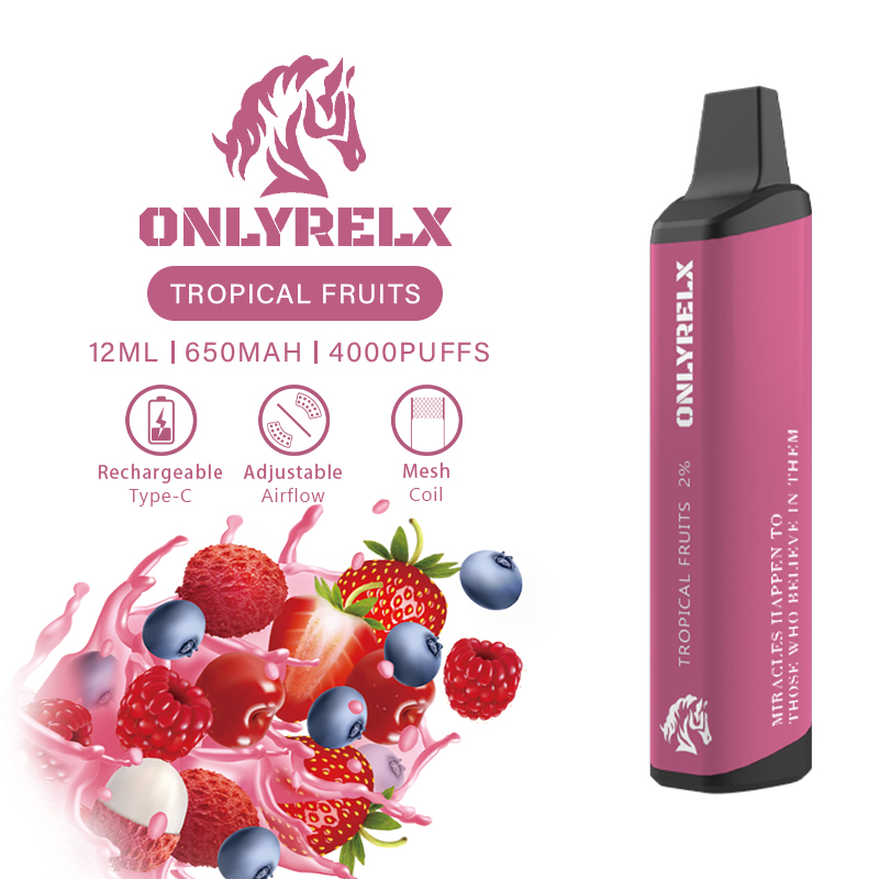 Onlyrelx Hero4000 Strawberry Vape Pen