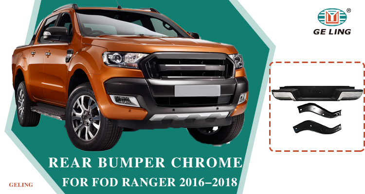 Ford Ranger T7 2014-2017 Krom Arka Tampon
