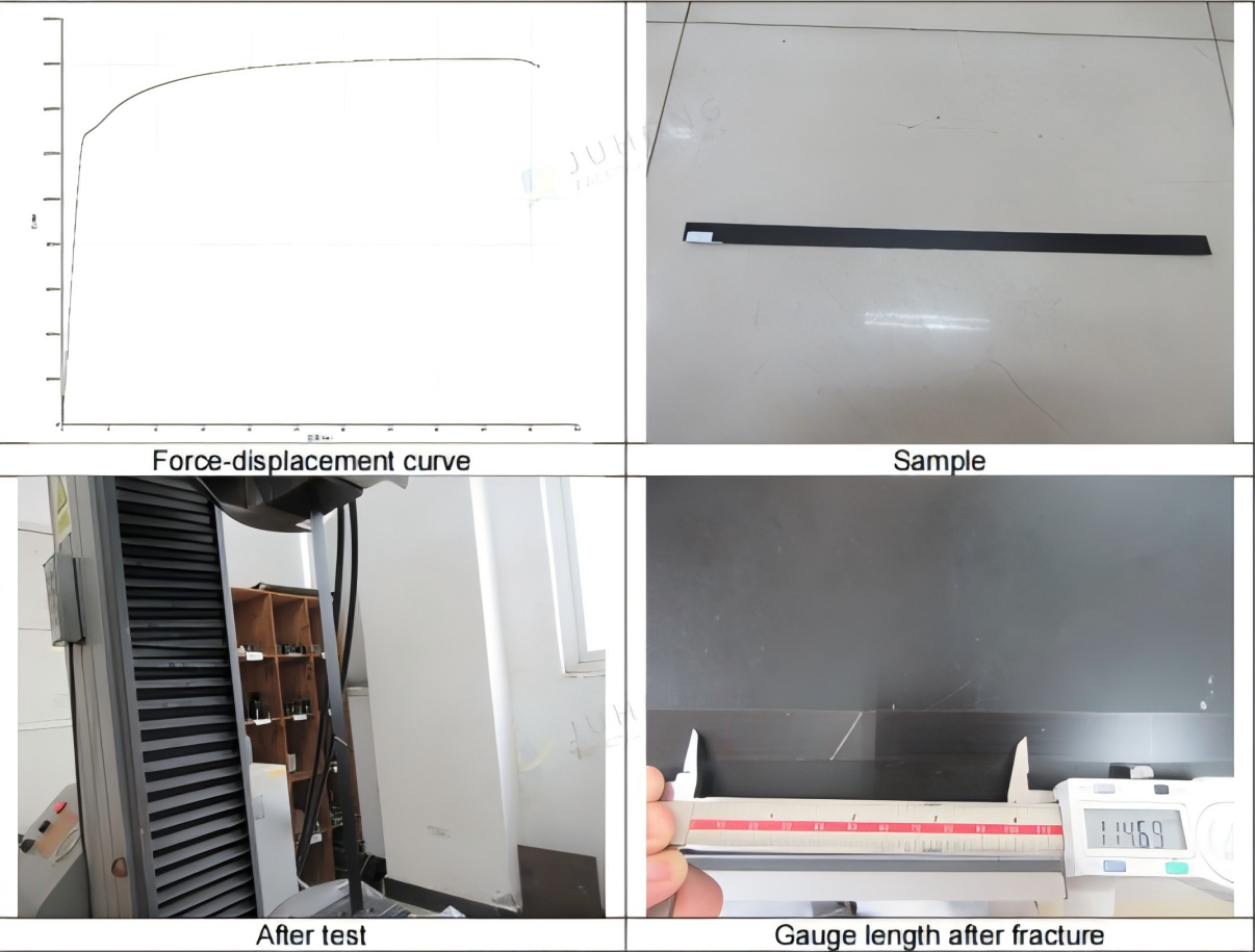 Test de cerclage en acier