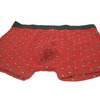 Panlalaking Boxer Brief na Red Comma Print
