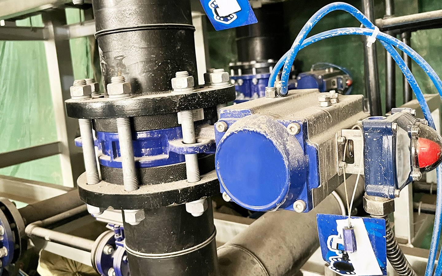 Industri Desalinasi Katup Bola Sanitasi 3 Arah Listrik HK60-Q-WT