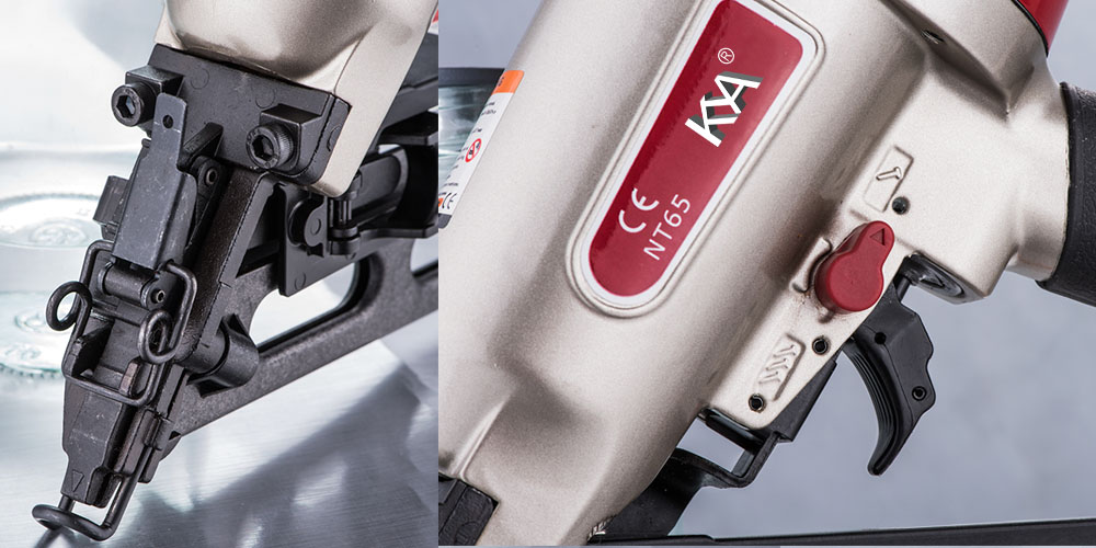 NT65 Primo piano della chiodatrice di finitura