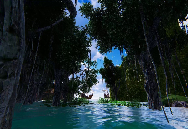 مشهد الغابة