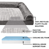 Luxury multifunction Cama Para Perro Orthopedic Memory Foam Washable Large Pet Cat Sofa Beds