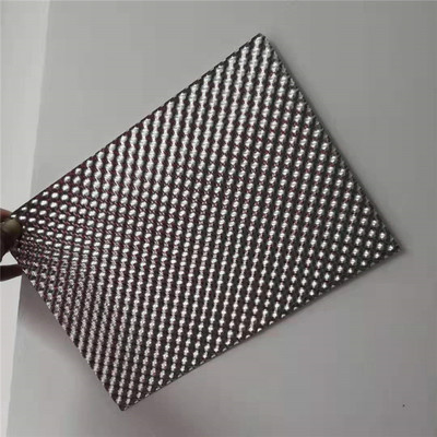 Foglio di alluminio goffrato semicircolare verniciato a colori