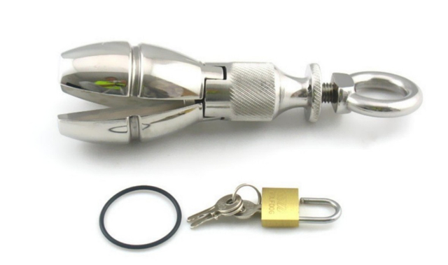 Plug anal en acier inoxydable avec baguette point G &eacute;tendue