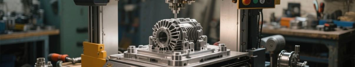 Printer 3D memproduksi bagian generator diesel logam di bengkel