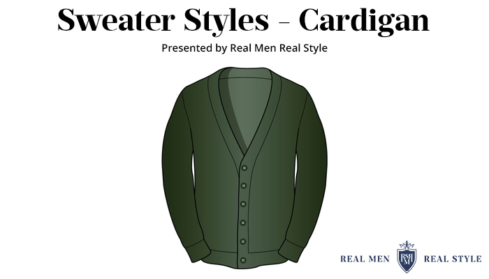 mans trui cardigan