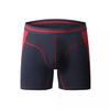 Atmungsaktive, gesplei&szlig;te, zweifarbige Herren-Boxershorts aus Baumwolle