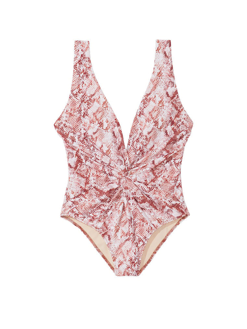 Baju Renang One-Piece Twist Plunge