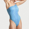 Costum de baie cu dungi Blue Wave