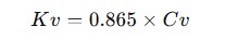Was ist Cv im Steuerventil3?