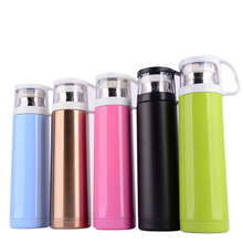 350ml 500ml Vacuum Insulated Water Bottle Stainless Steel Travel Vacuum Flask Thermos with Handle Cup 