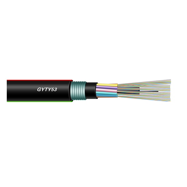 Cable de fibra óptica trenzado GYTY53