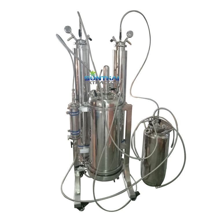 5LB Closed Loop Extraction System with full jacketed columns or diry ice sleeve