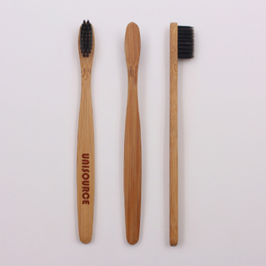 Детская плоская ручка с бамбуковой зубной щеткой