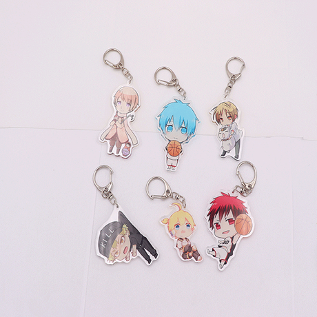 Personalized Acrylic Custom Keychain Cartoon Figure Keychain with Ring ...