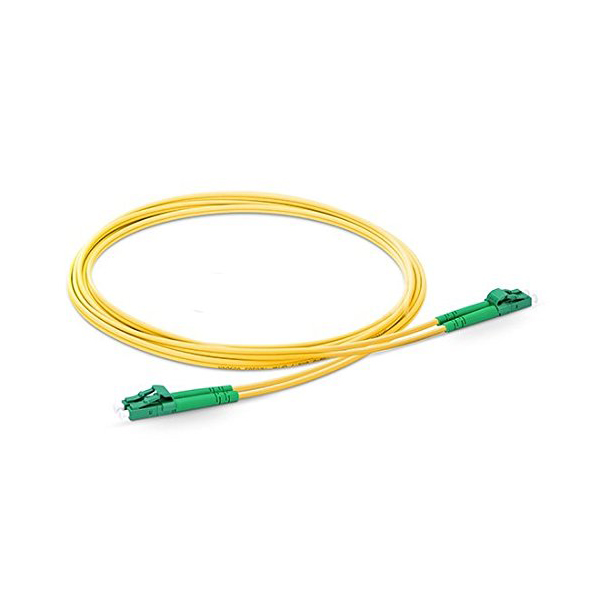 LC APC Cable de conexión de fibra óptica dúplex monomodo