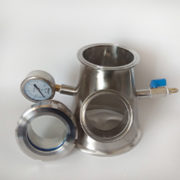 FNPT Sanitary Tri-clamp Reducer with Union Type Sight Glass